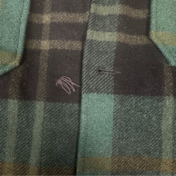 VTG 1950-60s Pure Virgin Wool Pendleton Plaid Coat No Sz Tag See Pics *flaws - Picture 9 of 9